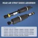 DICMIC Rear Air Strut Shock Absorber Compatible with 2002-2014 Cadillac Escalade Chevrolet Avalanche Suburban Tahoe GMC Yukon Replace# 15756926, 25979391, 25979393