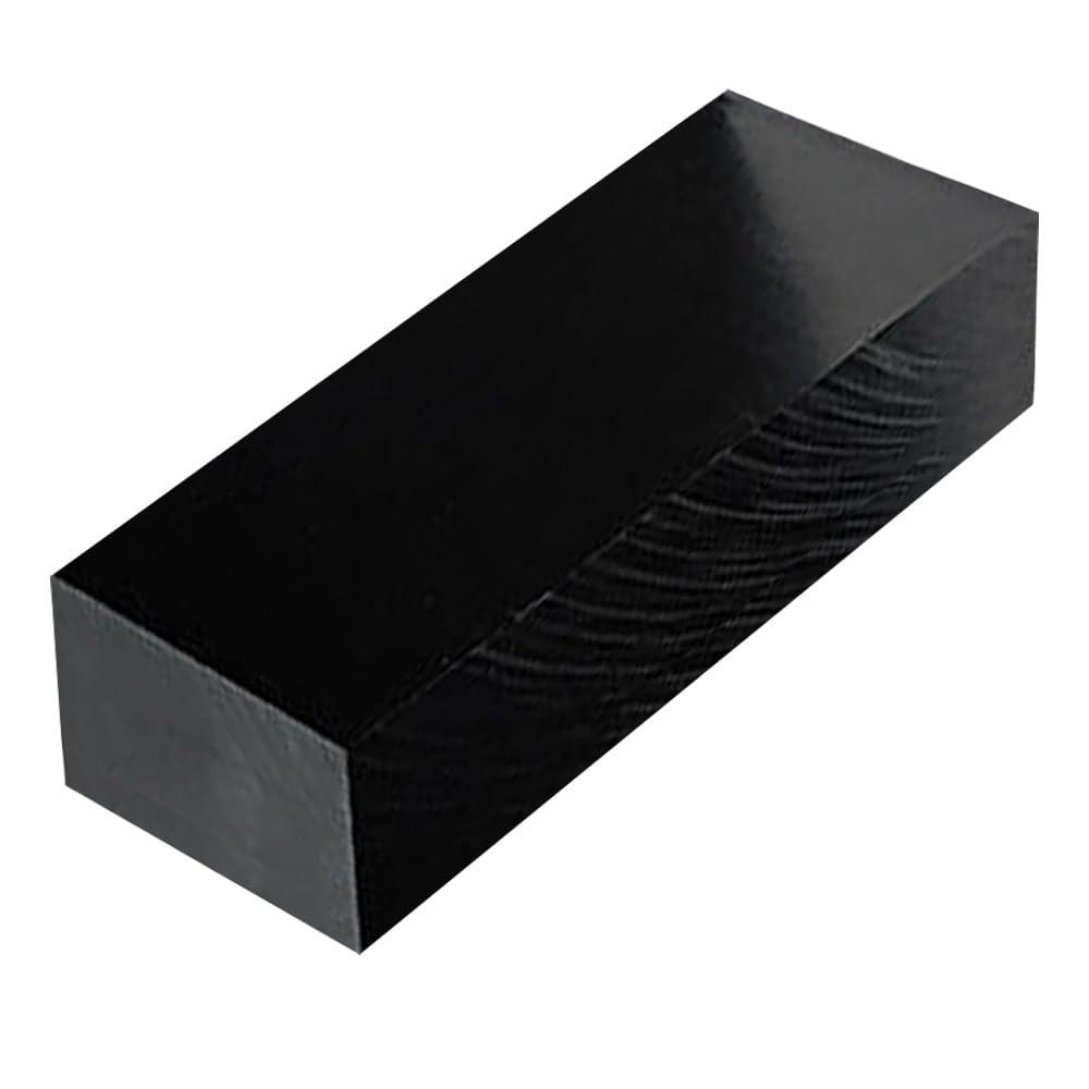 High-Density Polyethylene (HDPE) Plastic Block 2" Thick - 4" x 12" HDPE Plastic Sheet for Machining,Home Improvements,DIY Projects(Black PE Block 1 PCS)