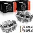 A-Premium Disc Brake Caliper Assembly with Bracket Compatible with Select Jeep Models - Grand Cherokee 1999-2004, 4.0L/4.7L - Front Driver and Passenger, 2-PC Set