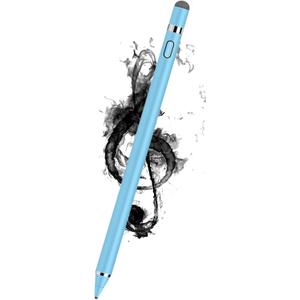 CMARS Active Stylus Pen for Touchscreen, Rechargeable Universal Pencil for iPad, Digital Fine Point Tablet Pens Compatible with Android/iPhone/iPad mini/Pro/Air/Samsung and More Tablet/Phone - Blue