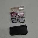 REAVEE Oprah Style Reading Glasses for Women, Blue Light Blocking Cute Oversized Square Computer Readers Spring Hinge