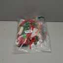 AVOIN colorlife Christmas Star Snowflake Red Christmas Tree Skirt 48 Inch, Fir Pine Spruce Winter Holiday Tree Mat Decoration