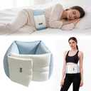 Lumbar Support Pillow for Office Chair & Sleeping, Wrap Around Lower Back Pillow with Breathable Ice Silk Cotton, Provides Comfortable Lower Back Support for Side/Back/Stomach Sleepers