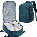 winspansy Carry on Travel Backpack for Women Men Lightweight Business Gym Laptop Work Backpack Airport Frontier Airlines Personal Item Bag Flight Approved Mochilas de Viaje Peacock Blue