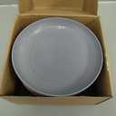 HEYCOME 12 Pcs Unbreakable Deep Dinner Plates Set, 9 inch Reusable Plastic Wheat Straw Plates, Microwave and Dishwasher Safe Plate for Kitchen, Lightweight Plate for Dessert, BPA Free, 6 Colors