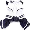 PEGASUS SELMAI Puppy Shirts Navy Small Dog Coat Pattern Pet Outfits Doggie Chihuahua Clothes Jumpsuit XL