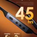 Hybrid Active Noise Cancelling Bluetooth 6.0 Headphones, 5 ENC AI Clear Call Mic Wireless Earbuds, in-Ear Magnetic Neckband Earphones 45H Playtime, IPX6 Sweatproof ANC Headsets for Travel Home Office