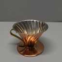 HARIO VDPR-02-CP V60 Copper Dripper for 1-4 Cups, Coffee, Hand Drip, Made in Japan