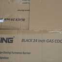 24 Inch Gas Cooktop, 4 Burner Built-In, Natural Gas Preset