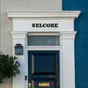 10 Inch Metal House Numbers, House Address Letters and Numbers for Outside Signs, Metal Letters Door Numbers Signage Street Address Plaque for Garden Door Mailbox Decor (Letter F)