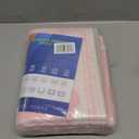 GarveeHome 2x6 Runner Rug for Hallway Washable Kitchen Rugs Non Slip Solid Pink Modern Minimalism Soft Low-Pile Scalloped Indoor Carpet for Entryway Laundry Room Floor Mats with Rubber Back, Pink, 2' x 6' (Rectangular)