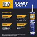 2 x Liquid Nails Heavy Duty Construction Adhesive (LN903), 10 oz (Tan)