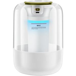 Humidifier with Double Nozzle, 2.2L Humidifiers for Bedroom, 26dB Quiet Dual Spray Cold Mist Humidifier for Plants, Office, and Home Baby Nursery, 3 Gear and Night Light, Easy to Fill & Clean