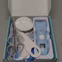 Baby Hair Clippers, Professional Quiet Hair Trimmer for Kids and Toddler, Waterproof & Rechargeable Cordless Hair Cutting Machine for Children, with LCD Display (Blue)