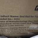 3 Piece Bed Rails for Queen Bed, No-Drill Needed Baby Bed Rail Guard, Size: 3 Sides 60"x78.7"x78.7" (No-Nail Required)