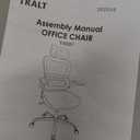 TRALT Ergonomic Office Chair - Desk Chair with Adjustable Headrest Lumbar Support Computer Chair - Mesh Comfy Chair with Flip-up Armrests - Gaming Chairs for Adults Home Office (Leather, White)