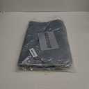 Genteele Memory Foam Bath Mat Non Slip Absorbent Super Cozy Velvet Bathroom Rug Carpet (17 inches X 24 inches, Smoke Blue)