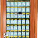 Numbered Classroom Pocket Chart Hanging Organizer for Cell Phones Calculator Holders (42 Pockets)