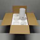 6 Pack White Frosted Glass Shade for Light Fixtures,Cylinder Glass Light Shade Replacement,5.9"Height,3.94"Diameter,1.65"Fitter - Lamp Shades for Floor Lamps,Bedside,Chandelier,Wall Sconces -by GO&SO