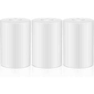 Teenyyou 3 Pcs White Frosted Glass Shade Replacements for Pendant Light Fixtures Glass Lamp Shade Cover, 1-5/8 Inch Fitter E26 Base, 4"w x 6"h, Replacement Lamp Globe for Chandelier Wall Sconce
