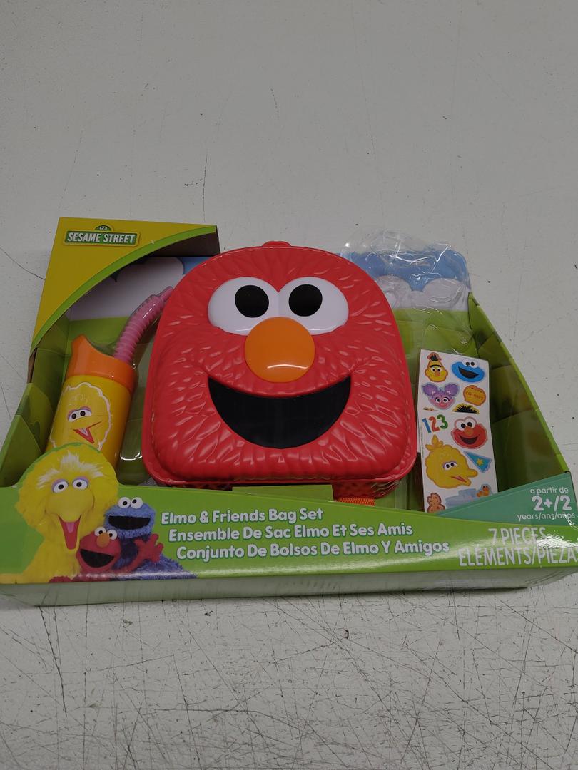 Just Play Elmo And Friends Backpack Set