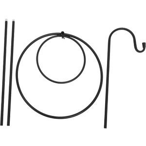 Luxshiny Garden Iron Shepherd Hook Outdoor Ground Inserted Plant Hanger for Lanterns Flower Pots and Decor Heavy Duty Resistant for Weddings and Patios