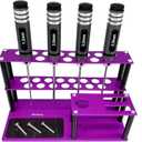 Screwdrivers Organizers Screwdrivers Storage Rack Kit RC Tools Bulit-in Screw Tray Screw Driver Pliers for Hex Cross Screw Driver RC Tools Kit Organizers (Purple)