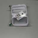 Sanwuta 6 Pcs Clear Hard Zipper Case Plastic Zipper Pouches Transparent Makeup Bag Pencil Case Pouches Toiletry Diaper Bag for Travel Toy Storage Organizer Bins(White,5 x 3 x 2 Inch)