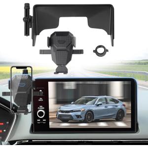 Car Phone Holder for Honda Civic 2022-2025 Accessories,Adjustable GPS Civic Phone Mount for 9-inch Screen,Hands-Free Ultra Stable Phone Stand for All Phones