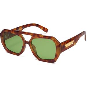 SOJOS Trendy Large Aviator Sunglasses for Womens Mens Polarized,Hexagonal Square Double Bridge Designer Inspired SJ2288