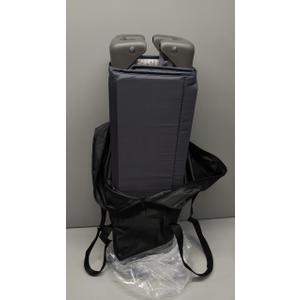 Pamo Babe Portable Crib Baby Playpen with Mattress and Carry Bag Grey