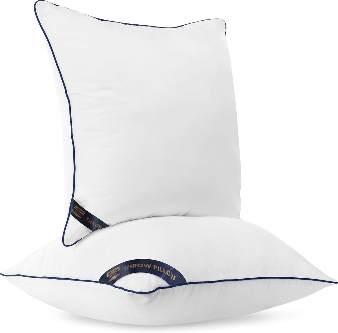 14x23  Utopia Bedding Throw Pillow Inserts (Pack of 2, White), Decorative Indoor Pillows for Sofa, Bed, Couch, Cushion Sham Stuffer