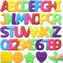 Kryfa ABC Alphabet Learning Toys for Kids Ages 3-5, 40PCS Sensory Bin Filler for Toddlers, Alphabet Letters and Number Mochi Squishies for Kids