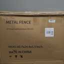 INJOPEXI Decorative Garden Fence 12 Panels 23.6ft (L)30in (H) Garden Fences with 12 Panels Rustproof Metal Wire No Dig Animal Barrier Fencing Rabbit Dog Fence for Yard Patio Outdoor - Without Gate