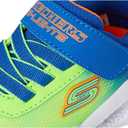 Skechers Boys Skechers Meteor-Lights-krendo (10 Toddler, Blue/Lime)