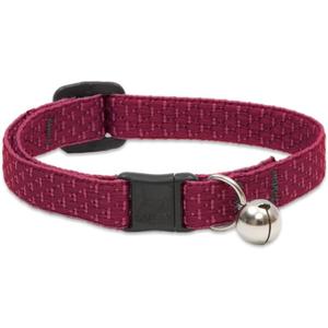 LupinePet Eco 1/2" Berry Cat Safety Collar with Bell , 8-12"