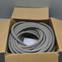 RIDGE WASHER Pressure Washer Hose 100 Feet X 3/8 Inch for Hot and Cold Water, Non Marking Gray Power Washer Hose, M22 14 mm to 3/8 Inch Quick Connect, 4000 PSI