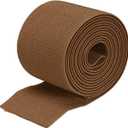 MECCANIXITY Twill Wide Elastic Band Double-Side 3 inch Flat 2 Yard Woven Elastic Band Knit Elastic Spool Heavy Stretch Strap Brown for Sewing, Waistband