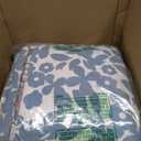 Lush Decor Sydney Reversible Cotton Quilt Set, 3 Piece Set, King/California King, Green & Blue - Cotton Bedding Set - Blue Floral Quilt - Cottage Decor - Bedding King Size
