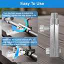2 x Premium Easy-Out Stripped Screw Extractor Set High-Quality Carbon Steel Tool Set, Suitable for 1/2" to 1" Damaged Screws, Broken Water Pipes and Bolts, an All-in-One Removal Tool Set
