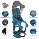WIPHA Hiking Backpack Carrier, Lightweight Toddler Shoulder Carrier with Sun Shade, Foldable Frame, Breathable Mesh Backrest, Toddler Hiking Backpack for Kids 6 Months to 2 Years Old