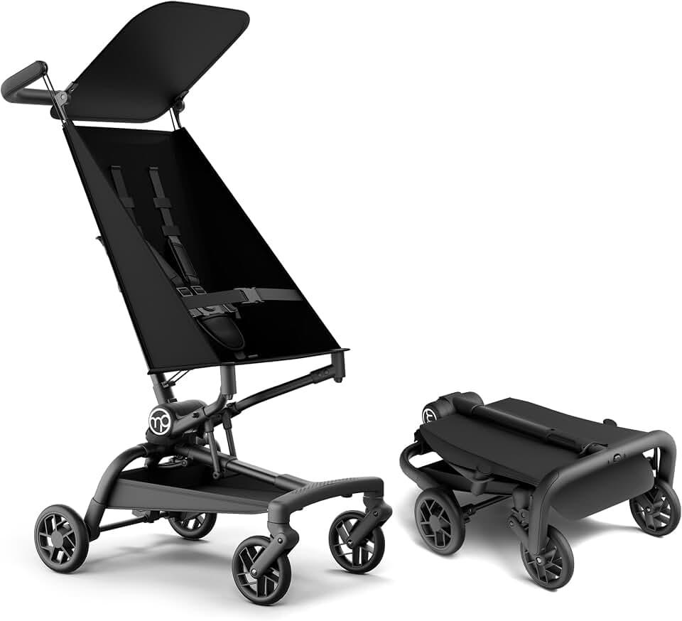 Mompush Jeto Ultra-Lightweight Travel Stroller Only 9.8lbs | Compact baby & toddler stroller, one-hand fold, airplane cabin approved, all-terrain wheels, perfect for travel & daily use Global Recycled Standard