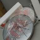 14 Inch Flush Mount Ceiling Light Fixture, Slim Dimmable Flush Mount Light for Kitchen, Laundry, Metal and Glass, Low Ceiling, Brushed Nickel, 26W, 3000K, 2 Pack