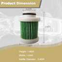 6D8-24563 2 PCS Fuel Filters for Yamaha 4 Stroke 25-135 HP Outboard Engines 6D8-WS24A-00 6D8-24563-00 18-79799