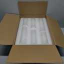 24 Pcs White Pillar Candles with Glass Candle Holder Hurricane Glass Candle Holders Clear Cylinder Vases for Centerpieces Wedding Office Party Home Table Decor (12 set)