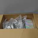 200 Sets 58mm (2.25 inch) Button Making Supplies for Your Round Button Maker Machine, Including Metal Covers, Metal pin Back Cover, Clear Plastic Film, Blank Paper, Gasket & Holographic Bags