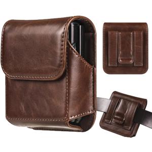 Holster for Samsung Galaxy Z Flip 7/6/5, Premium Leather Phone Pouch with Belt Clip Belt Case for Motorola Razr Plus, Moto Razr -Coffee