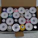 New brothread - 18 Options - Multi-Purpose 100% Mercerized Cotton Threads 50S/3 600M(660Y) Each Spool for Quilting, Serger, Sewing and Embroidery - 24 Basic Colors