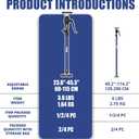 XINQIAO Cabinet Jacks for Installing Cabinets, Heavy Duty Third Hand Tools Adjustable Support Pole from 23.6 in to 45.3 in, 4 PCS