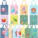 Ferraycle 24 Pcs Ocean Sea Animal Party Favor Bags, Reusable Durable Gift Goodie Bags for Boys and Girls Birthday, Baby Shower, School Events, Themed Parties